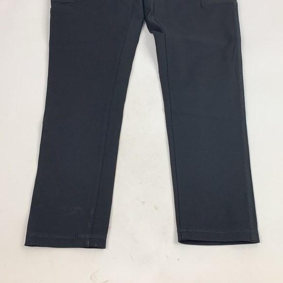 Carhartt Fitted Black Crop Capri leggings Sz Small Side Pockets Zip Compression - Picture 4 of 15